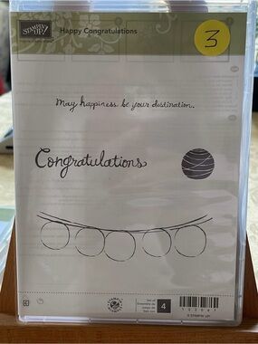 Stampin' Up! 'Happy Congratulations' Clear Stamp Set